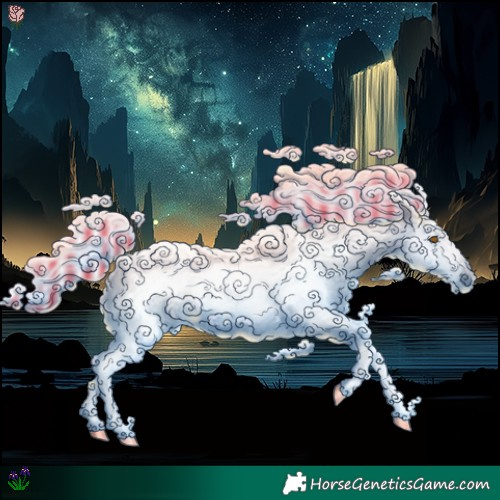 Horse Color:Gray Painted Classic Champagne Dun 