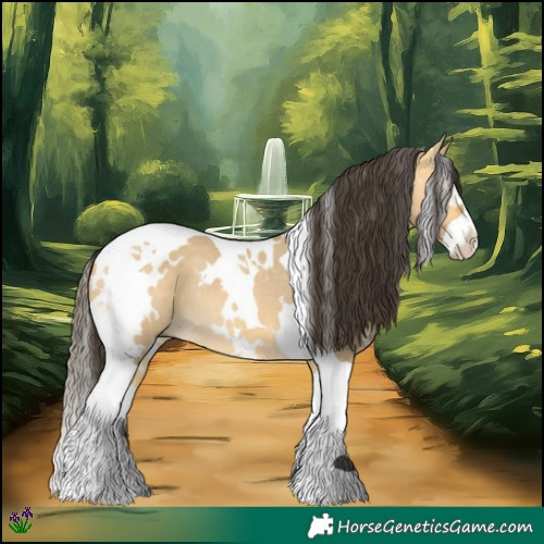 Horse Color:White Spotted Buckskin Dun Splash Tobiano Rabicano 