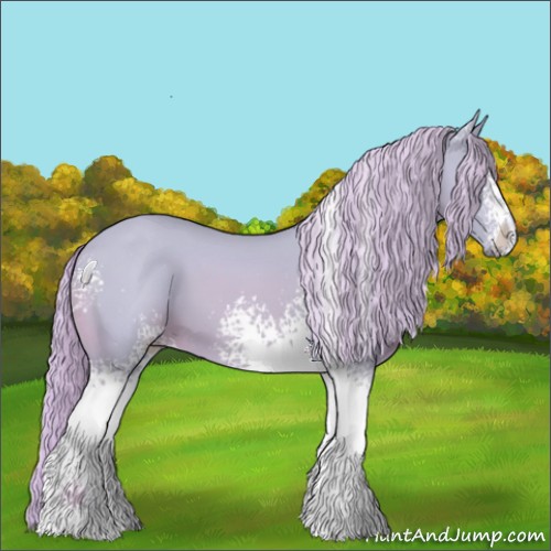 Horse Color:Watercolor White Spotted Palomino 