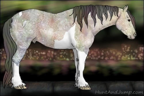 Horse Color:Nacre Bay Ice Tobiano 