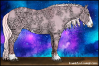 Horse Color:Watercolor Palomino Ice Dun Sabino 