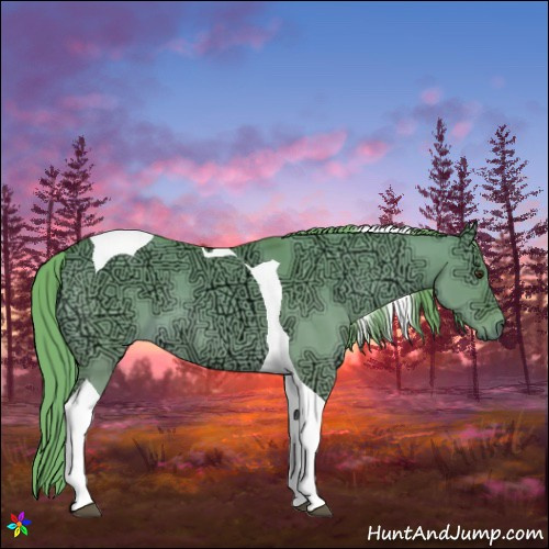 Horse Color:Watercolor Red Dun Ice Tobiano 