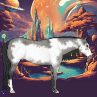 Horse Color:Grullo Roan Frame 