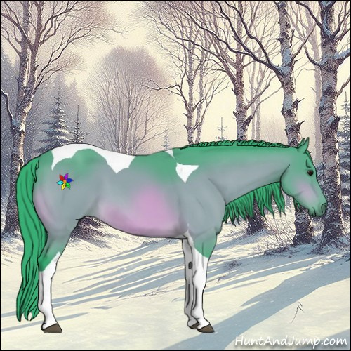 Horse Color:Watercolor Bay Tobiano 