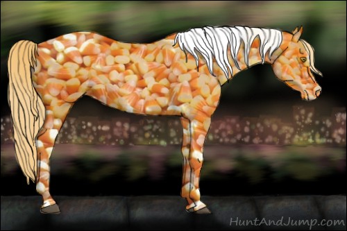 Horse Color:Red Roan Pearl Tobiano Frame 