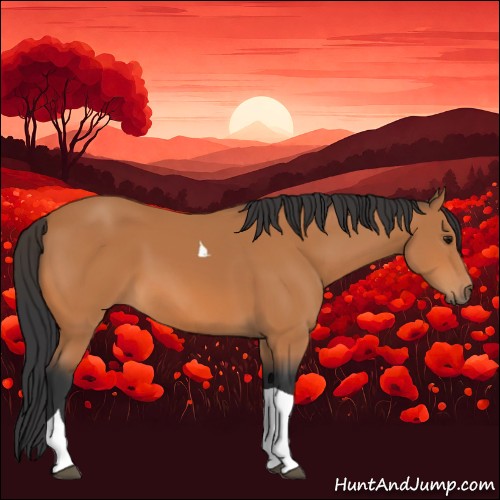 Horse Color:Bay Tobiano