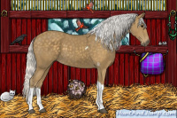 Horse Color:Silver Smoky Black Tobiano 