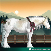 Horse Color:Watercolor White Spotted Red Onyx Ice 