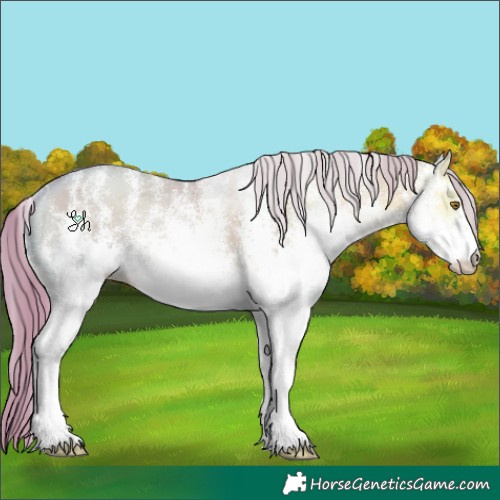 Horse Color:Watercolor White Spotted Smoky Blue Onyx Ice Pearl 