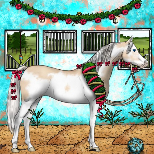 Horse Color:Silver Classic Champagne Dun Sabino Splash Frame 