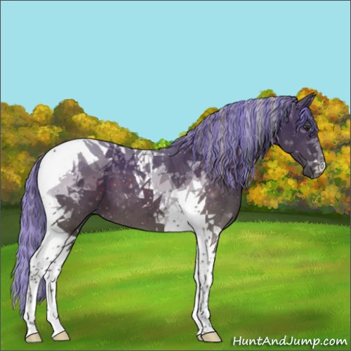 Horse Color:Painted Silver Brown Tobiano 