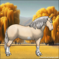 Horse Color:Silver Classic Champagne Dun Splash Frame