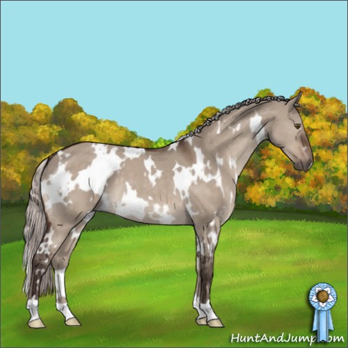 Horse Color:White Spotted Silver Brown Dun Mushroom 