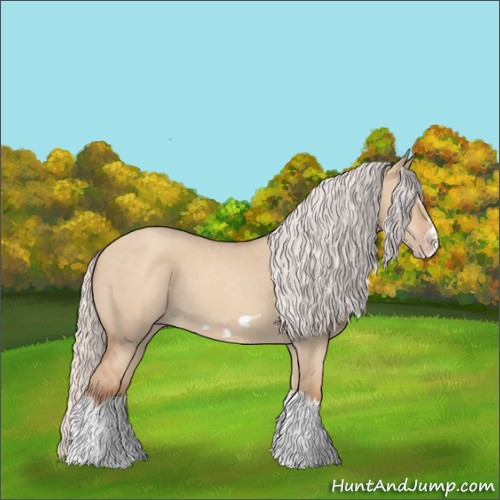 Horse Color:Silver Classic Champagne Dun Splash Frame