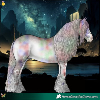 Horse Color:Nacre White Spotted Chocolate Silver Brown Chinchilla Onyx 