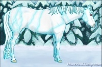 Horse Color:Thunderstruck Liver Chestnut Chinchilla Mushroom Sabino Splash 