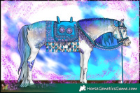 Horse Color:White Spotted Bay Onyx Splash  and Watercolor Brown Onyx Splash 