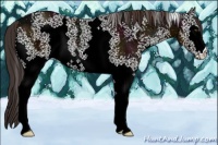 Horse Color:White Spotted Midnight Brown Ice 