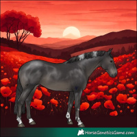 Horse Color:Smoky Black Tobiano 