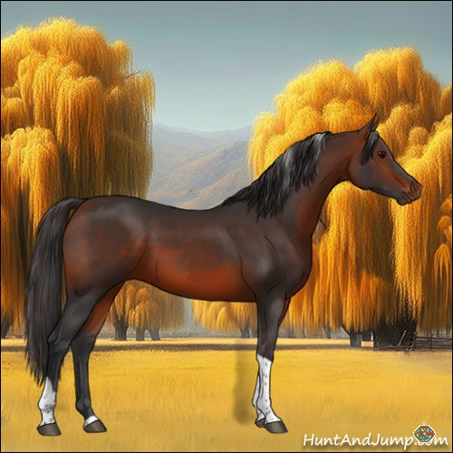 Horse Color:Bay Sabino Tobiano 