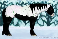 Horse Color:Liver Chestnut Chinchilla Ice Mushroom Splash 