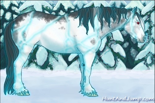 Horse Color:Thunderstruck White Spotted Brown Chinchilla Frame Rabicano 