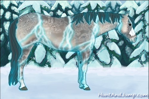 Horse Color:Thunderstruck Blue Onyx Ice 