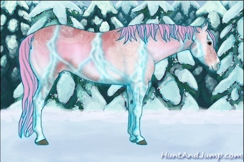 Horse Color:Thunderstruck Watercolor Bay Ice Onyx