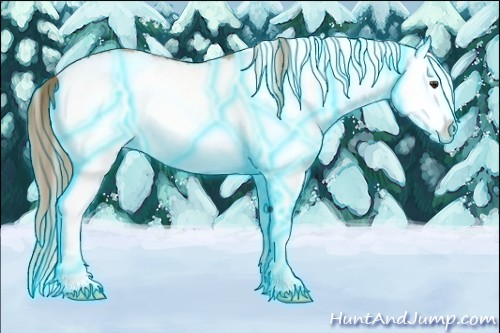 Horse Color:Thunderstruck White Spotted Red Dun Ice Onyx Splash 