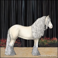 Horse Color:Palomino Pearl Mushroom Sabino Splash