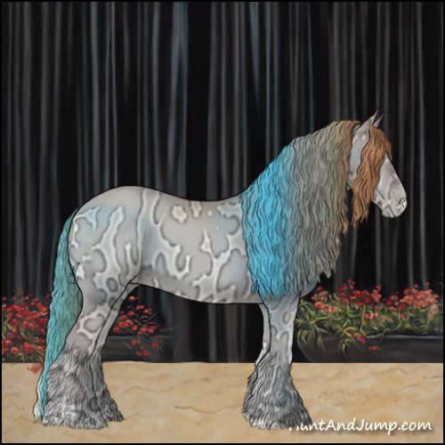 Horse Color:Smoky Blue Onyx Ice Pearl Sabino 