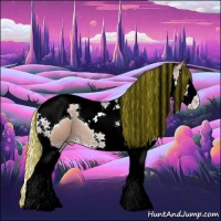 Horse Color:Painted Silver Classic Champagne Mushroom Splash Tobiano