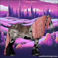Horse Color:Painted Liver Chestnut Ice Mushroom Sabino Splash Varnish 
