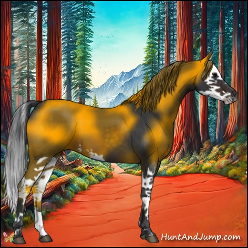 Horse Color:Brown Splash