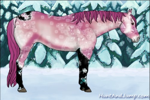 Horse Color:Watercolor Red Onyx Ice Tobiano 
