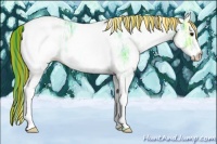 Horse Color:Painted Watercolor White Spotted Black Ice 