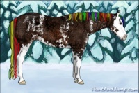 Horse Color:Painted White Spotted Bay Ice Splash 