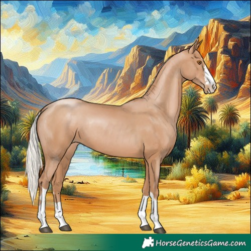 Horse Color:Silver Black Pearl Rabicano 