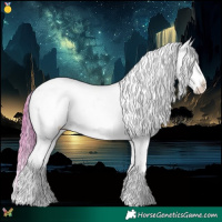 Horse Color:Watercolor Gold Champagne Ice Onyx Sabino Splash Appaloosa 