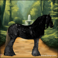 Horse Color:Void Watercolor White Spotted Gold Champagne Splash Frame Appaloosa Rabicano 