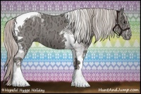 Horse Color:Silver Black Ice Tobiano 