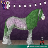 Horse Color:Watercolor Blue Onyx Ice Sabino Splash