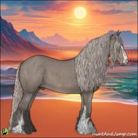 Horse Color:Silver Grullo Sabino 