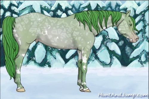 Horse Color:Watercolor White Spotted Amber Cream Champagne Ice 