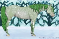 Horse Color:Watercolor White Spotted Amber Cream Champagne Ice