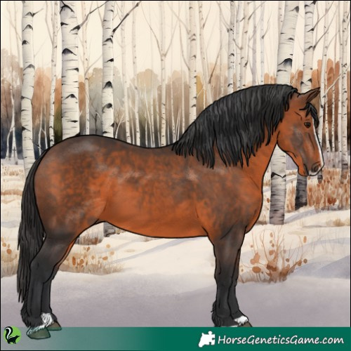 Horse Color:Brown Splash