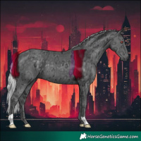 Horse Color:Silver Black Chinchilla Ice 