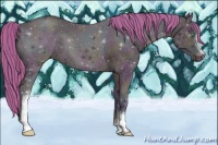 Horse Color:Watercolor White Spotted Midnight Smoky Black Ice Pearl