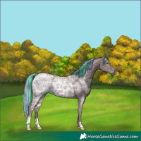 Horse Color:Painted Chocolate Silver Black Chinchilla Ice 