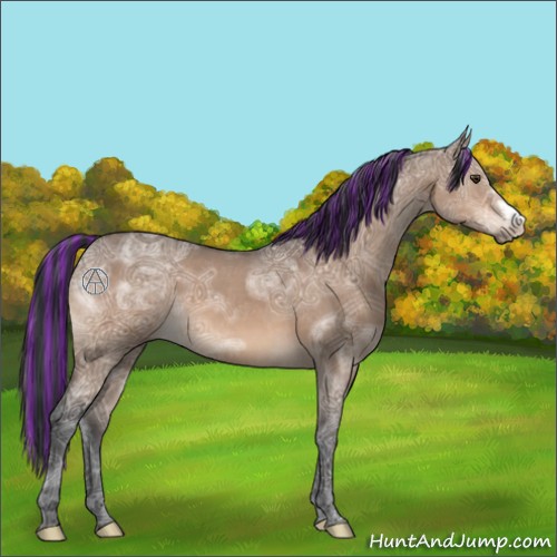Horse Color:Painted Brown Ice Dun 